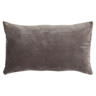 Velvet Chambray Cushion grey 30x50cm