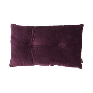 Kyle 2 Buttons Cushion dark berry 30x50cm 