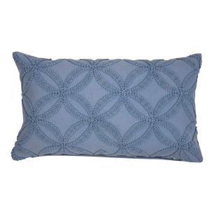Annika Kussen stonewash blauw 30x50cm