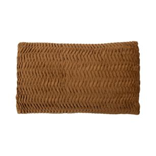 Coussin Mariah brun doré 30x50cm