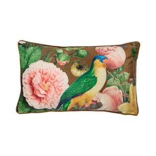 Coussin Vanessa brun doré 30x50cm