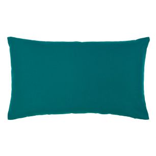 Lef uni buitenkussen petrol 30x50cm