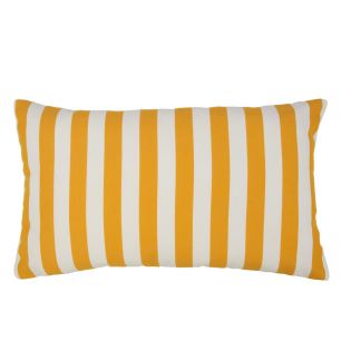 Lef buitenkussen kleine gele streep 30x50cm