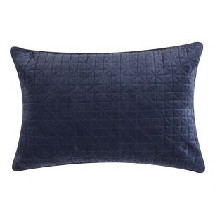Coussin Triangle Velvet couleur indigo 40x60 cm