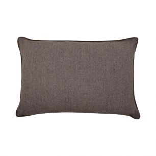 Velvet Wool Cushion brown 40x60cm 