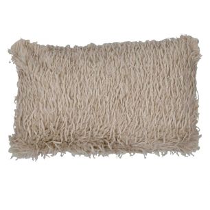 Feather cushion beige 40x60cm