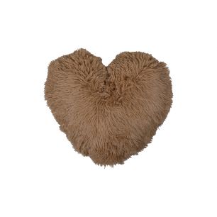Side Heart Cushion beige 40x40x15cm 