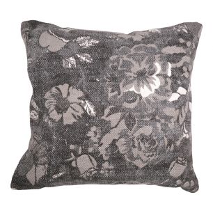 Vintage Flower Cushion grey 60x60cm 