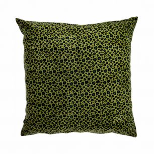 Leopard kussen groen 60x60cm 