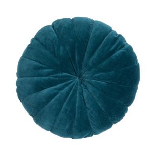 Flower Kissen Blau dia40x12cm 