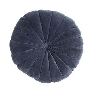 Flower Kissen Blau dia40x12cm 