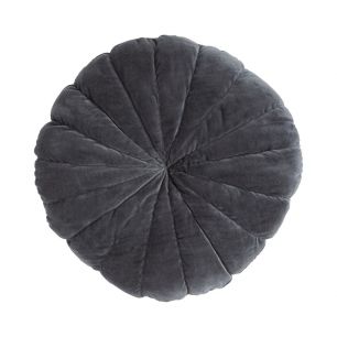 Flower Kissen grau dia40x12cm 