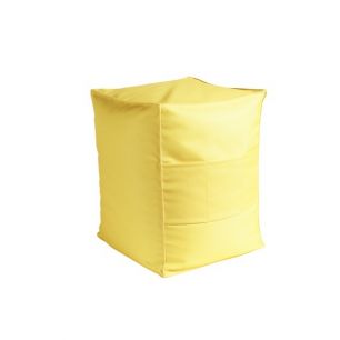 St. Tropez Outdoor Pouf Cover yellow 39x39x50cm 