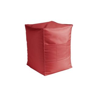 St. Tropez Outdoor Pouf Cover red 39x39x50cm 