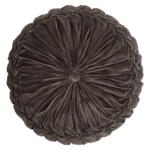 Kanan Velvet kussen bruin dia40x10cm 