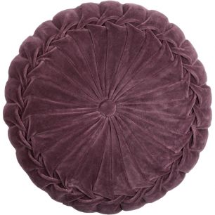 Kanan Velvet coussin mauve dia40x10cm 