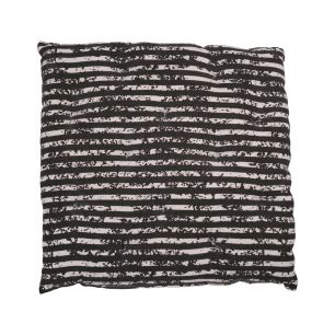 Vintage Stripe stoelkussen zwart 40x40cm+5cm 