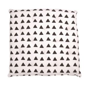 Triangle  stoelkussen zwart 40x40cm+5cm 