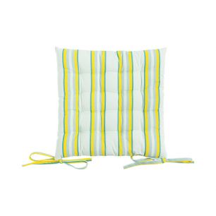 Multi Stripe Stuhlkissen Grün 40x40cm+5cm 