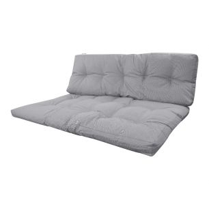 Lennon Outdoor pallet matress set lichtgrijs 120x80cm/120x40cm