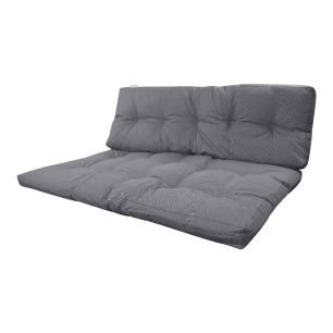 Lennon outdoor pallet matras set donkergrijs 120x80cm/120x40cm