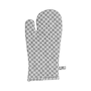 Dutch Check Ofenhandschuh Grau 18x33cm 