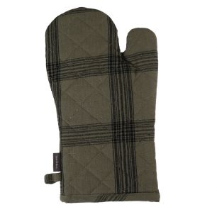 Black Check Ofenhandschuh sage Grün 18x33cm 