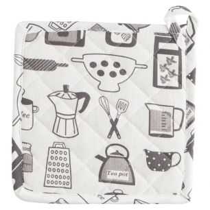 Kitchen Tools Manique blanc/noir 20x20cm 