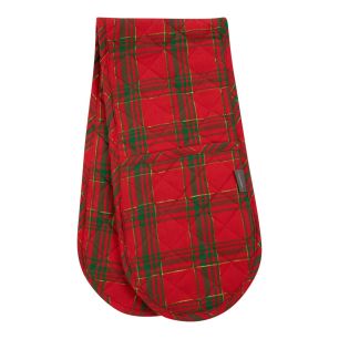 Wonder Christmas dubbel Ovenwant goud groen rood 18x85cm 