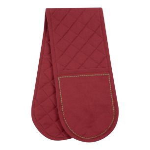 Gina doppelter Ofenhandschuh Rosa 18x85cm 