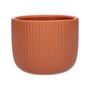 Pot Haley Line Finish Terracotta Small