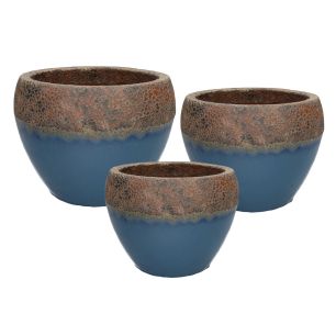 Pot Set/3 Yen Blue