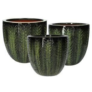 Pot Set/3 Solia Green