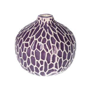 Flesvaas Safari Dots Finish paars Small