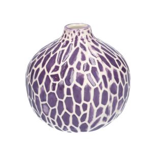 Flesvaas Safari Dots Finish paars Medium