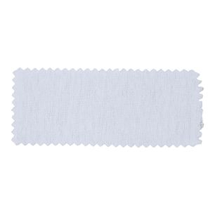 DSM lapje molton wit 5 cm x 12 cm gekarteld