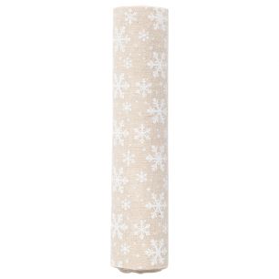 Crystal Tableribbon beige 30cmx3mtr (rolled) (20 in box)