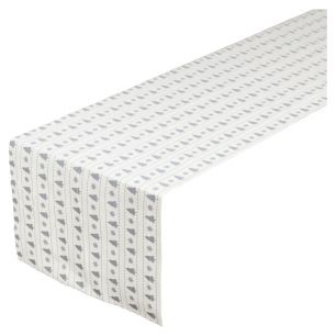 Christmas Tree Tafelband grijs 30cm3mtr (rolled) (20 in box)