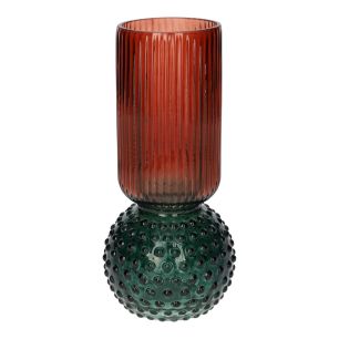 Vase Themba Stripes/dots Dots Finish Blue