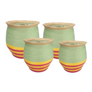 Mand Set/4 Amina Line Finish groen