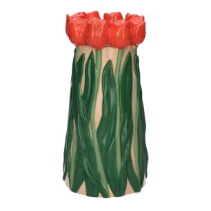 Vase Tulips3 Red