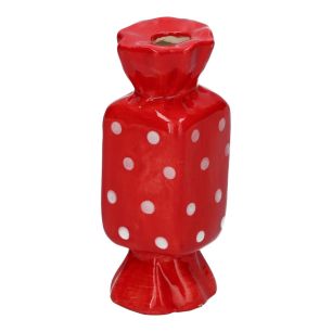 Vase Candy Dots Finish Red Extra Small