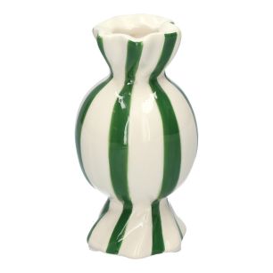 Vase Candy Line Finish Green