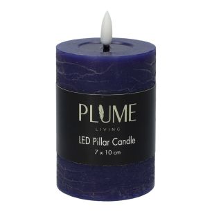 Kaars Pillar Lumina Touch  Donker Blauw Small