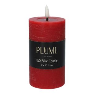 Kaars Pillar Lumina Touch  Rood Medium