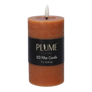 Bougie Pillar Lumina Touch  Orange Medium
