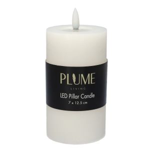 Kaars Pillar Lumina Touch  Wit Medium