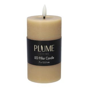 Kaars Pillar Lumina Touch  Zand Medium