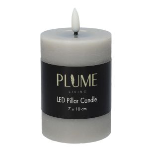 Kaars Pillar Lumina1 Rc  Licht Grijs Small