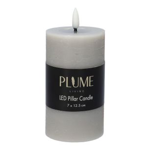 Kaars Pillar Lumina1 Rc  Licht Grijs Medium